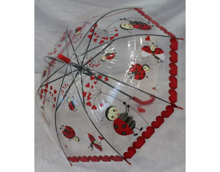 Дитяча прозора парасолька грибком