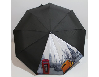 Напів автоматична парасолька в 3 складання