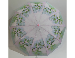 Жіноча парасолька напівавтомат в 3 складання