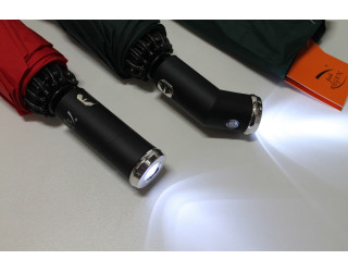 Парасоля 12 спиць з ліхтариком та світловідбиваючою стрічкою