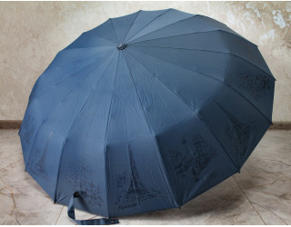 Парасоля автомат на 16  спиць з тисненням 