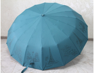 Парасоля автомат на 16  спиць з тисненням 